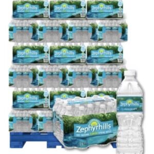 Zephyrhils Natural Spring Water (16.9 0z) Full Pallet of Water - 40 Bottle per Case - 1920 Bottles (48 Cases)